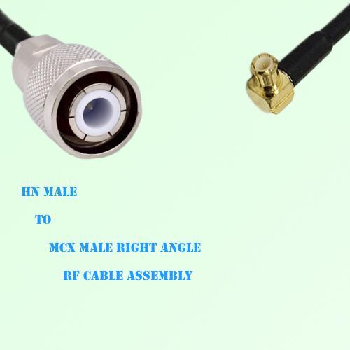 HN Male to MCX Male Right Angle RF Cable Assembly HN Male to MCX Male Right Angle RF Cable Assembly
