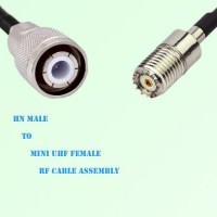 HN Male to Mini UHF Female RF Cable Assembly