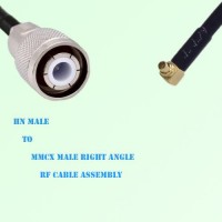 HN Male to MMCX Male Right Angle RF Cable Assembly