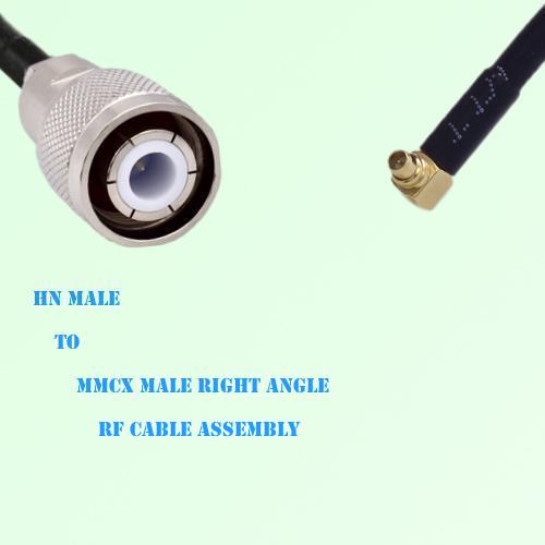 HN Male to MMCX Male Right Angle RF Cable Assembly HN Male to MMCX Male Right Angle RF Cable Assembly