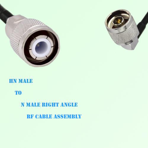 HN Male to N Male Right Angle RF Cable Assembly