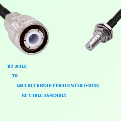 HN Male to QMA Bulkhead Female with O-Ring RF Cable Assembly HN Male to QMA Bulkhead Female with O-Ring RF Cable Assembly
