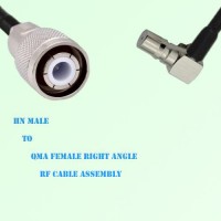 HN Male to QMA Female Right Angle RF Cable Assembly
