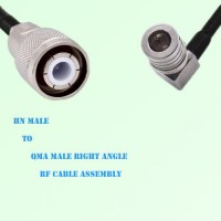 HN Male to QMA Male Right Angle RF Cable Assembly