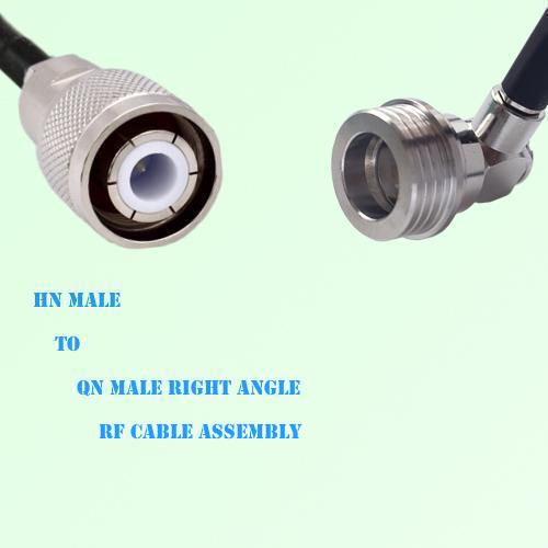 HN Male to QN Male Right Angle RF Cable Assembly HN Male to QN Male Right Angle RF Cable Assembly