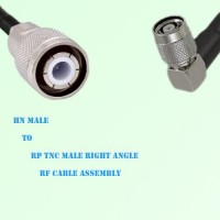 HN Male to RP TNC Male Right Angle RF Cable Assembly