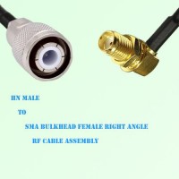 HN Male to SMA Bulkhead Female Right Angle RF Cable Assembly