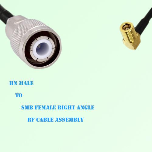 HN Male to SMB Female Right Angle RF Cable Assembly HN Male to SMB Female Right Angle RF Cable Assembly