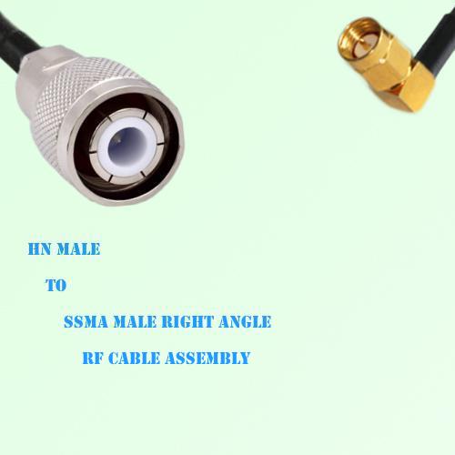 HN Male to SSMA Male Right Angle RF Cable Assembly HN Male to SSMA Male Right Angle RF Cable Assembly