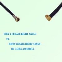 IPEX-4 Female Right Angle to MMCX Female Right Angle RF Cable Assembly IPEX-4 Female Right Angle to MMCX Female Right Angle RF Cable Assembly