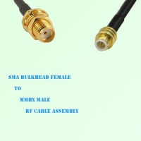 SMA Bulkhead Female to MMBX Male RF Cable Assembly