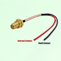 RP SMA Bulkhead Female to Tinned Wires RF Cable Assembly