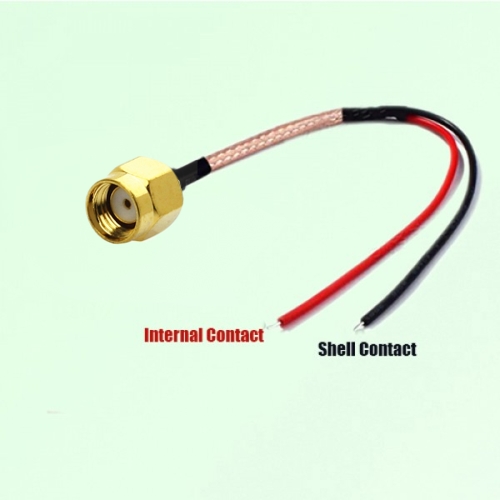 RP SMA Male to Tinned Wires RF Cable Assembly RP SMA Male to Tinned Wires RF Cable Assembly