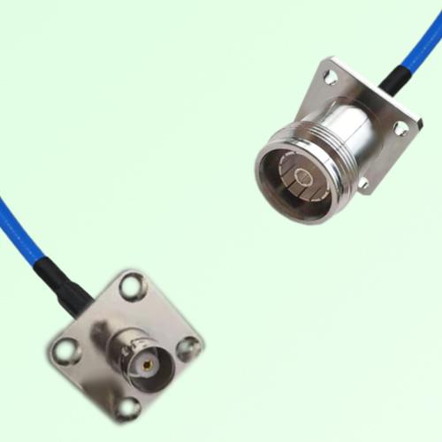 Semi-Flexible Jumper 4.3/10 Female 4 Hole to BNC Female 4 Hole 25x25mm Semi-Flexible Jumper 4.3/10 Female 4 Hole to BNC Female 4 Hole 25x25mm