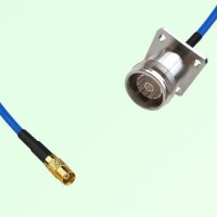 Semi-Flexible Jumper 4.3/10 Female 4 Hole Flange Mount to MCX Female Semi-Flexible Jumper 4.3/10 Female 4 Hole Flange Mount to MCX Female