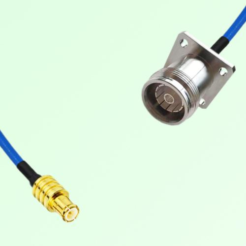 Semi-Flexible Jumper 4.3/10 Female 4 Hole Flange Mount to MCX Male Semi-Flexible Jumper 4.3/10 Female 4 Hole Flange Mount to MCX Male