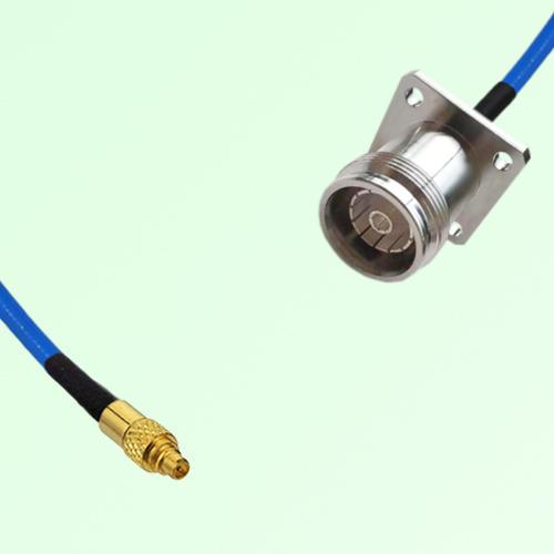 Semi-Flexible Jumper 4.3/10 Female 4 Hole Flange Mount to MMCX Male Semi-Flexible Jumper 4.3/10 Female 4 Hole Flange Mount to MMCX Male