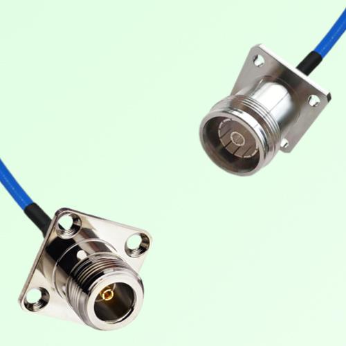 Semi-Flexible Jumper 4.3/10 Female 4 Hole to N Female 4 Hole 25x25mm Semi-Flexible Jumper 4.3/10 Female 4 Hole to N Female 4 Hole 25x25mm