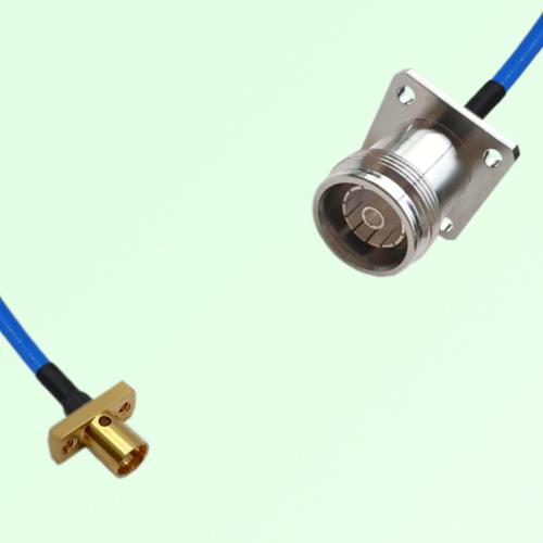 Semi-Flexible Jumper 4.3/10 Female 4 Hole to SMP Male 2 Hole