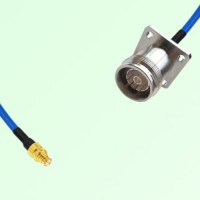 Semi-Flexible Jumper 4.3/10 Female 4 Hole Flange Mount to SMP Female Semi-Flexible Jumper 4.3/10 Female 4 Hole Flange Mount to SMP Female