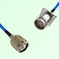 Semi-Flexible Jumper 4.3/10 Female 4 Hole Flange Mount to TNC Male Semi-Flexible Jumper 4.3/10 Female 4 Hole Flange Mount to TNC Male