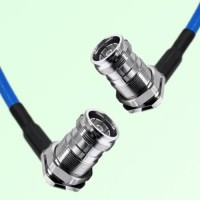 Semi-Flexible Jumper 4.3/10 DIN Bulkhead Female Right Angle on Each End Semi-Flexible Jumper 4.3/10 DIN Bulkhead Female Right Angle on Each End