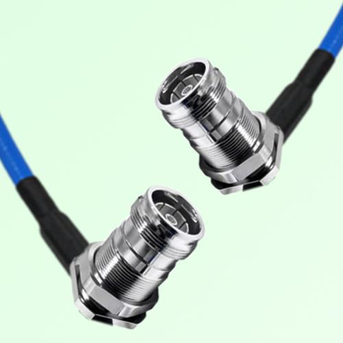Semi-Flexible Jumper 4.3/10 DIN Bulkhead Female Right Angle on Each End