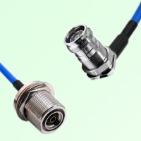 Semi-Flexible 4.3/10 DIN Bulkhead Female Right Angle - 7/16 DIN Bulkhead Female Semi-Flexible 4.3/10 DIN Bulkhead Female Right Angle - 7/16 DIN Bulkhead Female