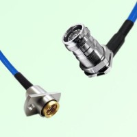 Semi-Flexible Jumper 4.3/10 DIN Bulkhead Female Right Angle to BMA Female 2 Hole Semi-Flexible Jumper 4.3/10 DIN Bulkhead Female Right Angle to BMA Female 2 Hole