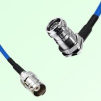Semi-Flexible Jumper 4.3/10 DIN Bulkhead Female Right Angle to BNC Female Semi-Flexible Jumper 4.3/10 DIN Bulkhead Female Right Angle to BNC Female