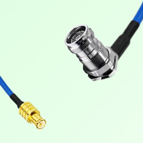 Semi-Flexible Jumper 4.3/10 DIN Bulkhead Female Right Angle to MCX Male Semi-Flexible Jumper 4.3/10 DIN Bulkhead Female Right Angle to MCX Male
