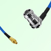 Semi-Flexible Jumper 4.3/10 DIN Bulkhead Female Right Angle to MMCX Male Semi-Flexible Jumper 4.3/10 DIN Bulkhead Female Right Angle to MMCX Male