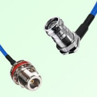 Semi-Flexible 4.3/10 DIN Bulkhead Female Right Angle - N O-Ring Bulkhead Female Semi-Flexible 4.3/10 DIN Bulkhead Female Right Angle - N O-Ring Bulkhead Female