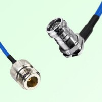 Semi-Flexible Jumper 4.3/10 DIN Bulkhead Female Right Angle to N Female Semi-Flexible Jumper 4.3/10 DIN Bulkhead Female Right Angle to N Female