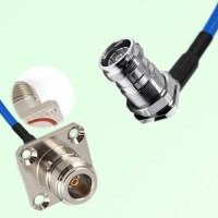 Semi-Flexible 4.3/10 DIN Bulkhead Female Right Angle-N Female 4 Hole O-Ring 25mm Semi-Flexible 4.3/10 DIN Bulkhead Female Right Angle-N Female 4 Hole O-Ring 25mm