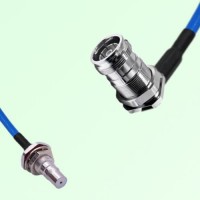 Semi-Flexible 4.3/10 DIN Bulkhead Female Right Angle - QMA Bulkhead Female Semi-Flexible 4.3/10 DIN Bulkhead Female Right Angle - QMA Bulkhead Female