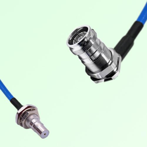 Semi-Flexible 4.3/10 DIN Bulkhead Female Right Angle - QMA Bulkhead Female Semi-Flexible 4.3/10 DIN Bulkhead Female Right Angle - QMA Bulkhead Female