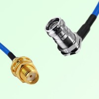 Semi-Flexible 4.3/10 DIN Bulkhead Female Right Angle to SMA Bulkhead Female Semi-Flexible 4.3/10 DIN Bulkhead Female Right Angle to SMA Bulkhead Female