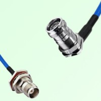 Semi-Flexible 4.3/10 DIN Bulkhead Female Right Angle - TNC Bulkhead Female