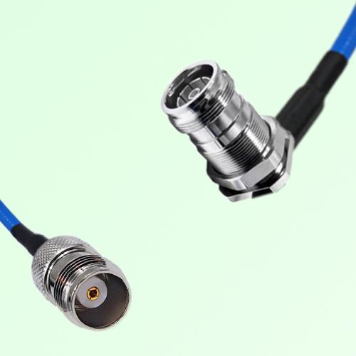Semi-Flexible Jumper 4.3/10 DIN Bulkhead Female Right Angle to TNC Female Semi-Flexible Jumper 4.3/10 DIN Bulkhead Female Right Angle to TNC Female