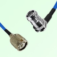 Semi-Flexible Jumper 4.3/10 DIN Bulkhead Female Right Angle to TNC Male