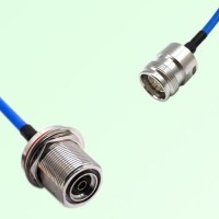 Semi-Flexible Jumper 4.3/10 DIN Female to 7/16 DIN Bulkhead Female with O-Ring Semi-Flexible Jumper 4.3/10 DIN Female to 7/16 DIN Bulkhead Female with O-Ring