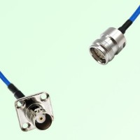 Semi-Flexible Jumper 4.3/10 DIN Female to BNC Female 4 Hole 17.5x17.5mm Semi-Flexible Jumper 4.3/10 DIN Female to BNC Female 4 Hole 17.5x17.5mm