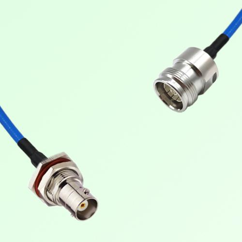 Semi-Flexible Jumper 4.3/10 DIN Female to BNC Bulkhead Female with O-Ring Semi-Flexible Jumper 4.3/10 DIN Female to BNC Bulkhead Female with O-Ring