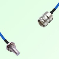 Semi-Flexible Jumper 4.3/10 DIN Female to QMA Bulkhead Female with O-Ring Semi-Flexible Jumper 4.3/10 DIN Female to QMA Bulkhead Female with O-Ring