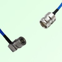 Semi-Flexible Jumper 4.3/10 DIN Female to QMA Male Right Angle Semi-Flexible Jumper 4.3/10 DIN Female to QMA Male Right Angle