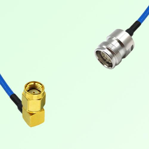 Semi-Flexible Jumper 4.3/10 DIN Female to RP SMA Male Right Angle Semi-Flexible Jumper 4.3/10 DIN Female to RP SMA Male Right Angle