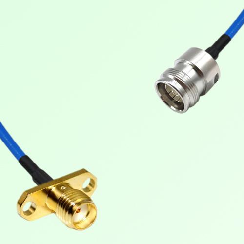 Semi-Flexible Jumper 4.3/10 DIN Female to SMA Female 2 Hole Flange Mount Semi-Flexible Jumper 4.3/10 DIN Female to SMA Female 2 Hole Flange Mount