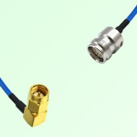 Semi-Flexible Jumper 4.3/10 DIN Female to SMA Male Right Angle Semi-Flexible Jumper 4.3/10 DIN Female to SMA Male Right Angle