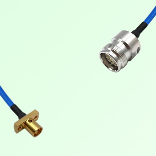 Semi-Flexible Jumper 4.3/10 DIN Female to SMP Male 2 Hole Flange Mount Semi-Flexible Jumper 4.3/10 DIN Female to SMP Male 2 Hole Flange Mount